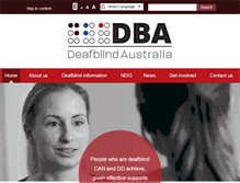 Tablet Screenshot of deafblind.org.au